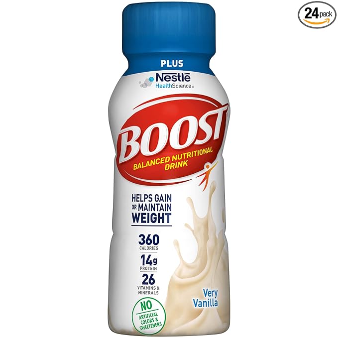 Nestle  BOOST PLUS®, Very Vanilla 24 x 8 fl oz carton Unit 24