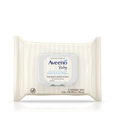 Aveeno Baby Hand & Face Wipes 25 Pack 4 Size 25 ct.