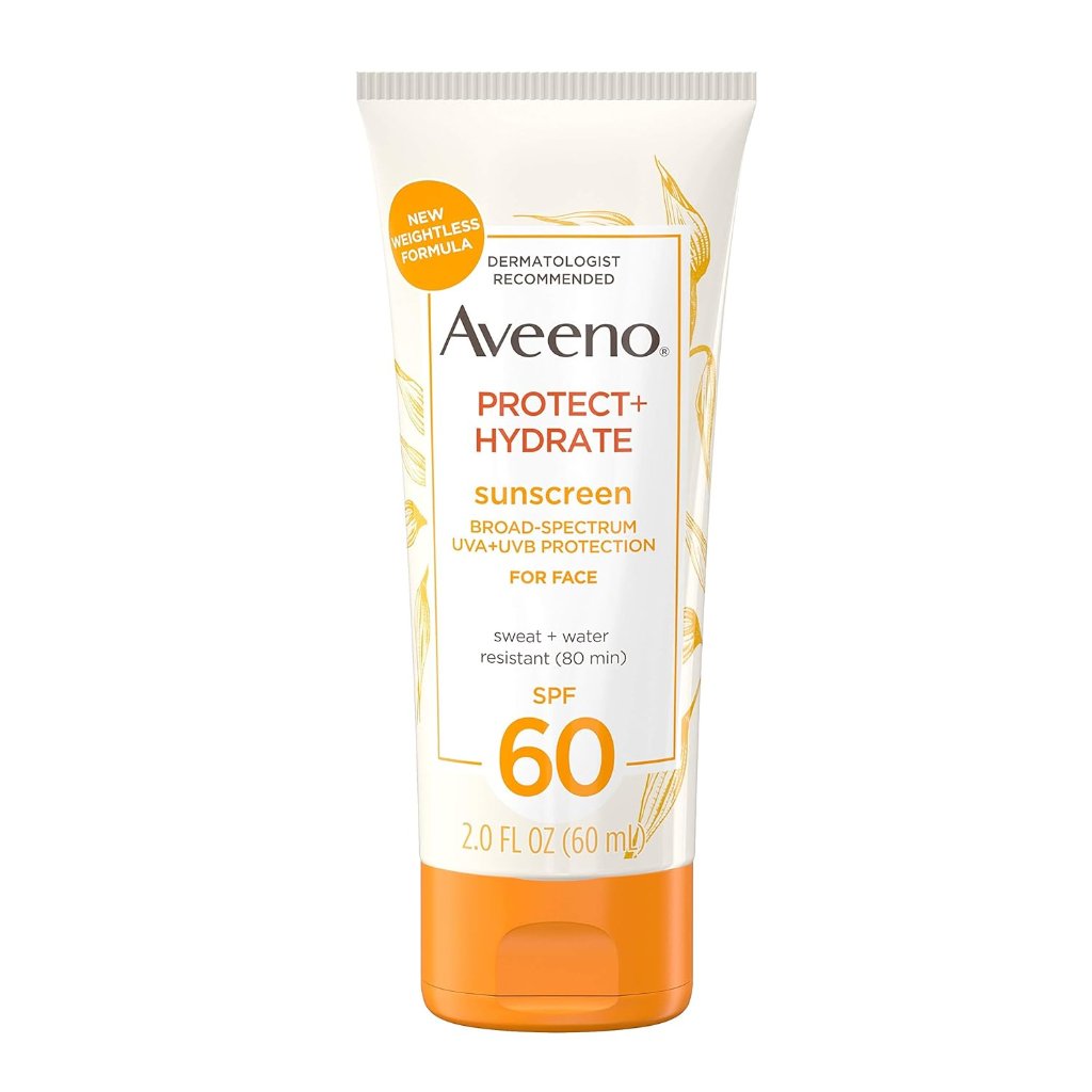 Aveeno Protect+Hydrate Face Sunscreen Lotion with SPF60 Pack 12 Size 2oz