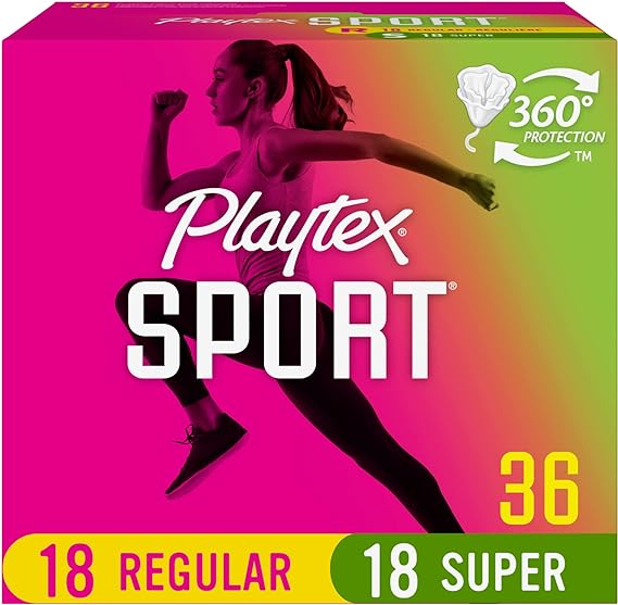 PLAYTEX SPORT 18CT SUPER UNSCNT 2/6S