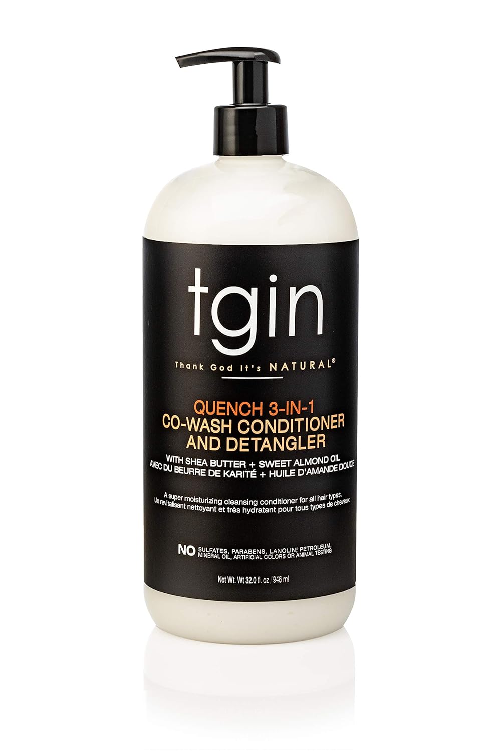 TGIN Quench 3-in-1 Co-Wash Conditioner and Detangler - 32oz JUMBO Pack 6