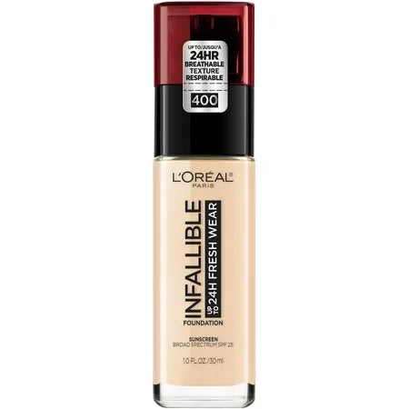 L'OREAL COSMETICS Infallib 24Hr Fresh Wear Foundation : PEARL Pack 72