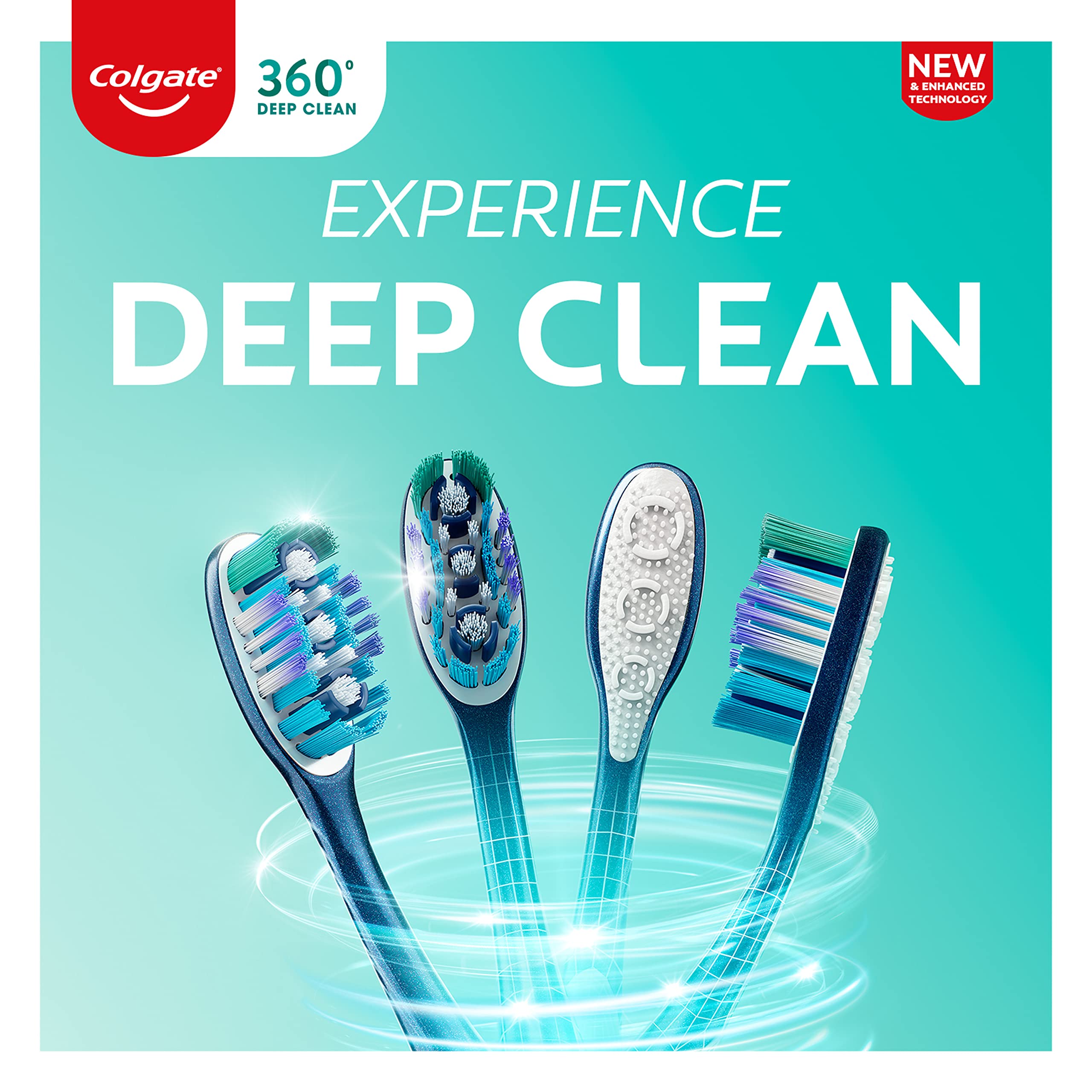 Colgate 360 Adult Full Head Soft Toothbrush 4 Count