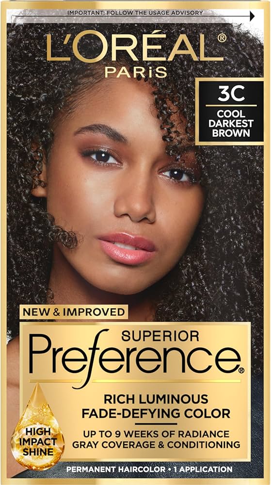 L'OREAL HAIRCOLOR PREFERENCE : COOL LIGHT BROWN Pack 12