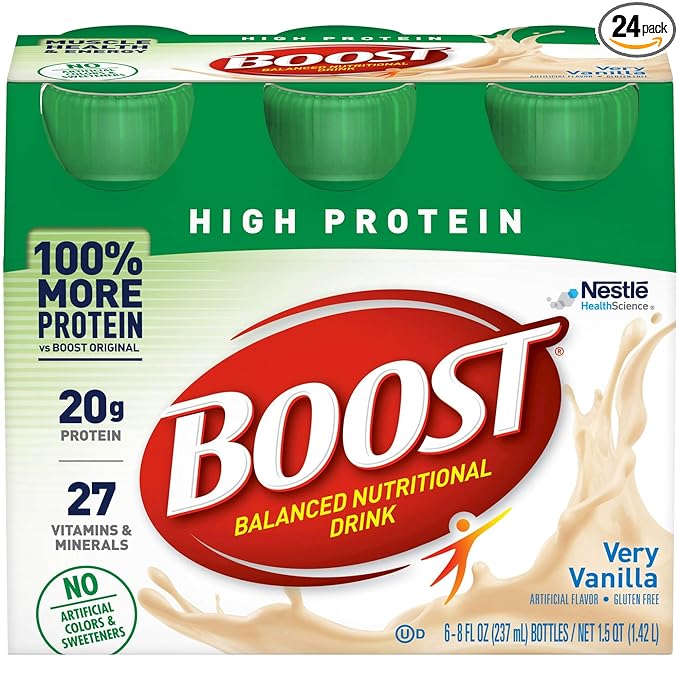 Nestle  Boost-Bottles Vanilla 4x6ct 8oz Unit 24