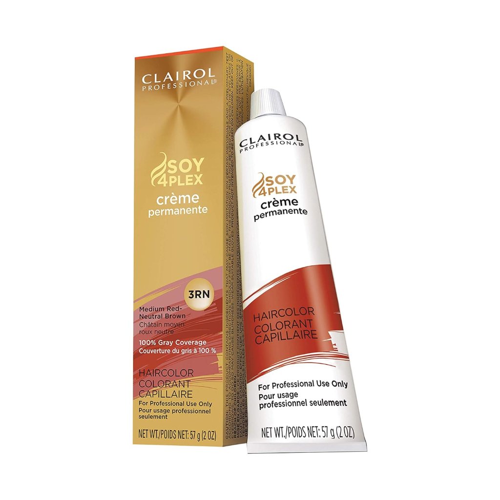 Clairol Professional Permanent Creme 3RN Med Red Neutral Brown Pack 36