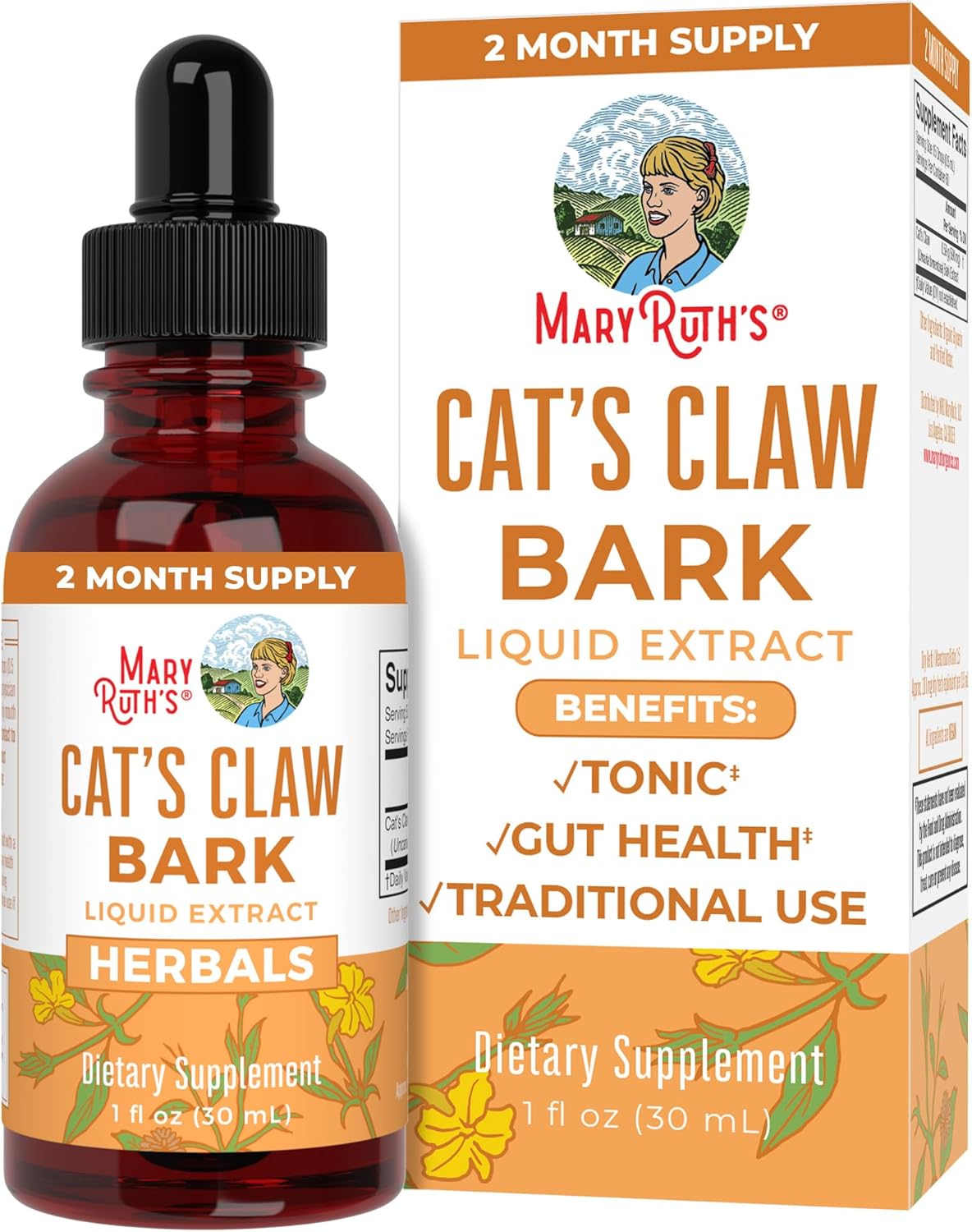 Mary Ruth Cat's Claw Drops, 1 oz Pack 144 Size 24 mo