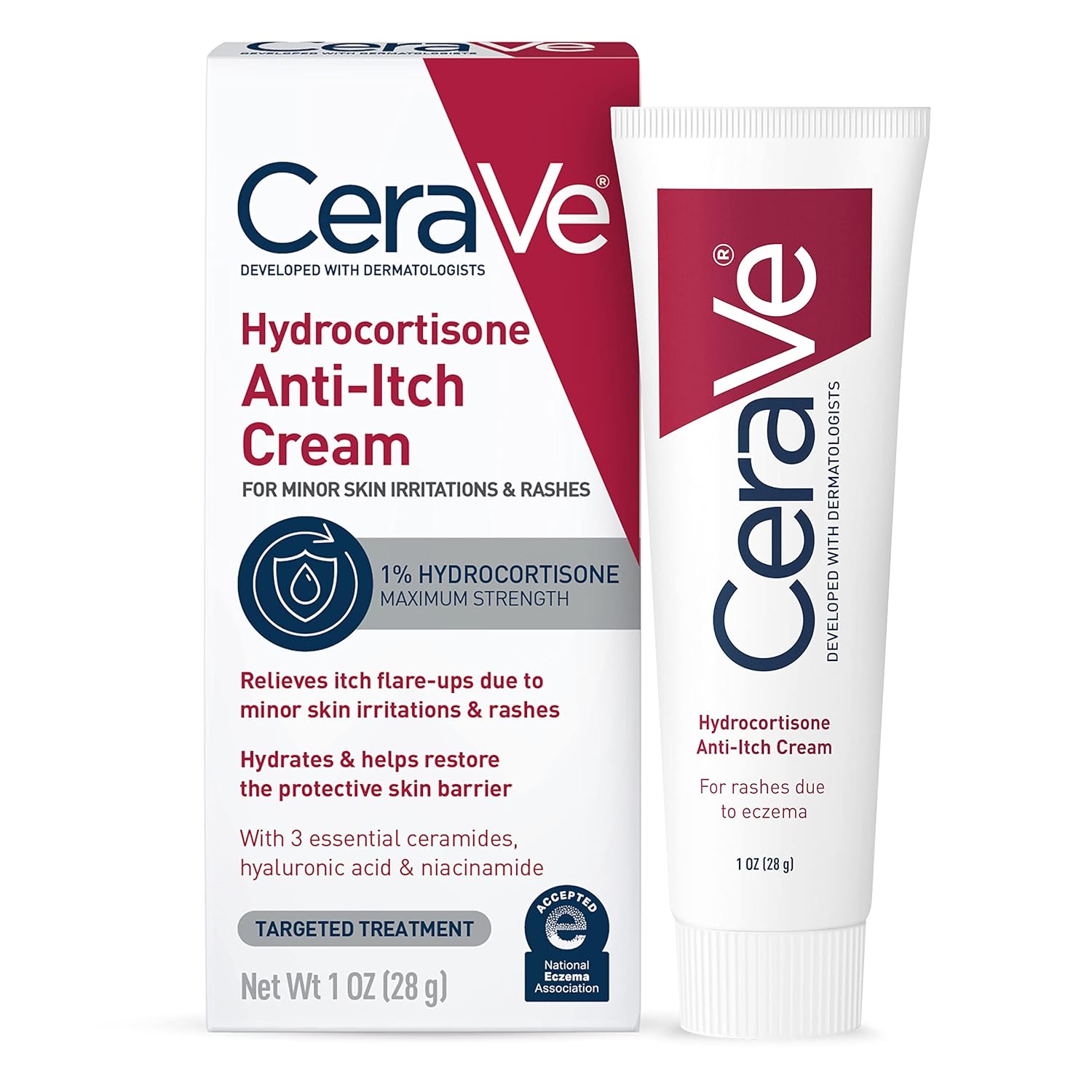 CeraVe Hydrocortisone Anti-Itch Cream 1 oz