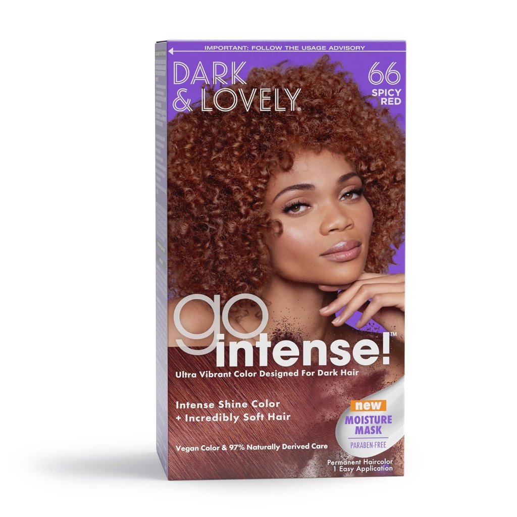 Softsheen Carson Dark & Lovely Go Intense Ultra Vibrant Hair Color on Dark Hair Spicy Red 66