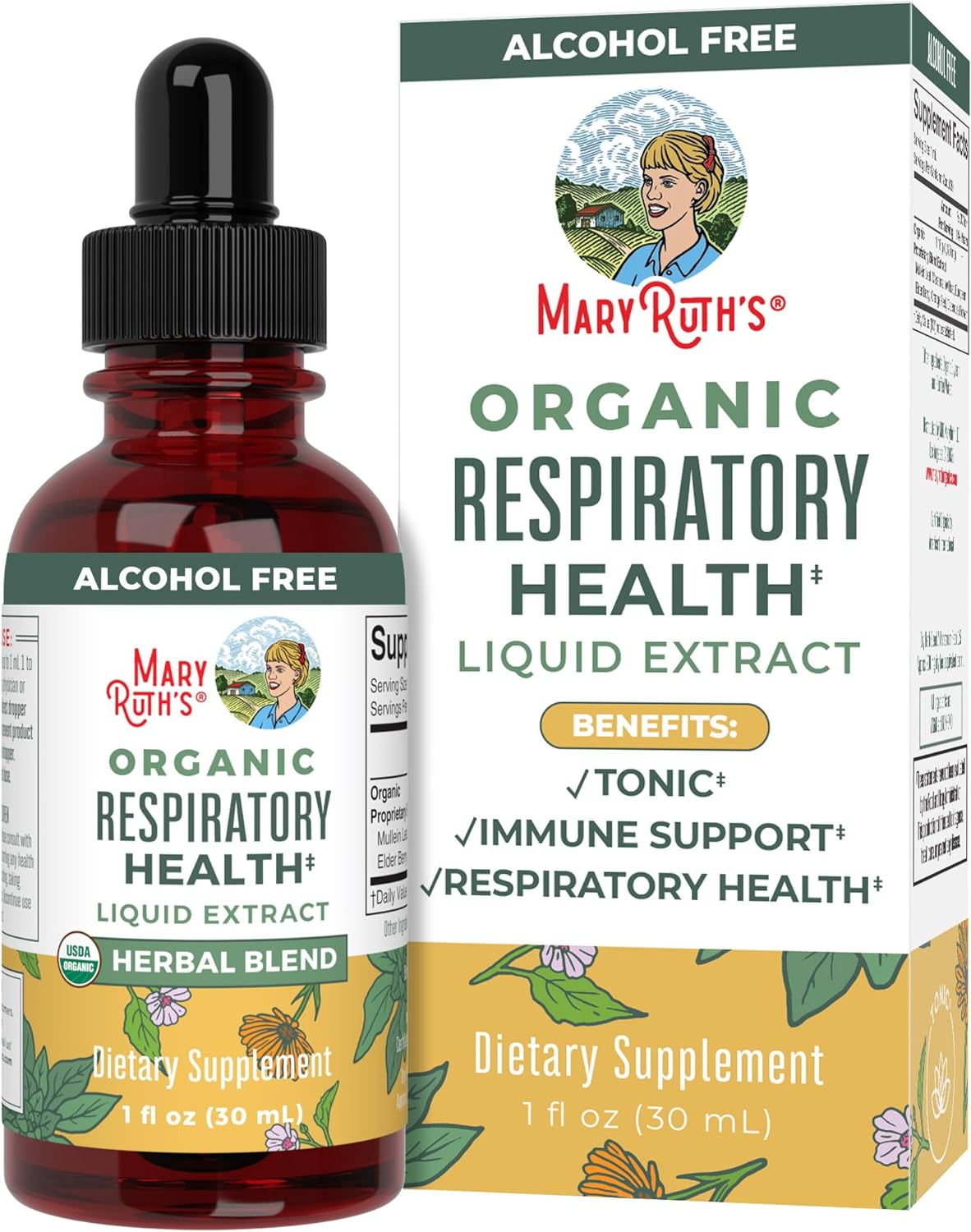 Mary Ruth Respiratory Drops, Org, 1 oz Pack 24 Size 24 mo