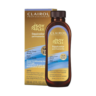 Clairol Professional Permanent Liquicolor 1AA-52D Ultra Cool Black Pack 72