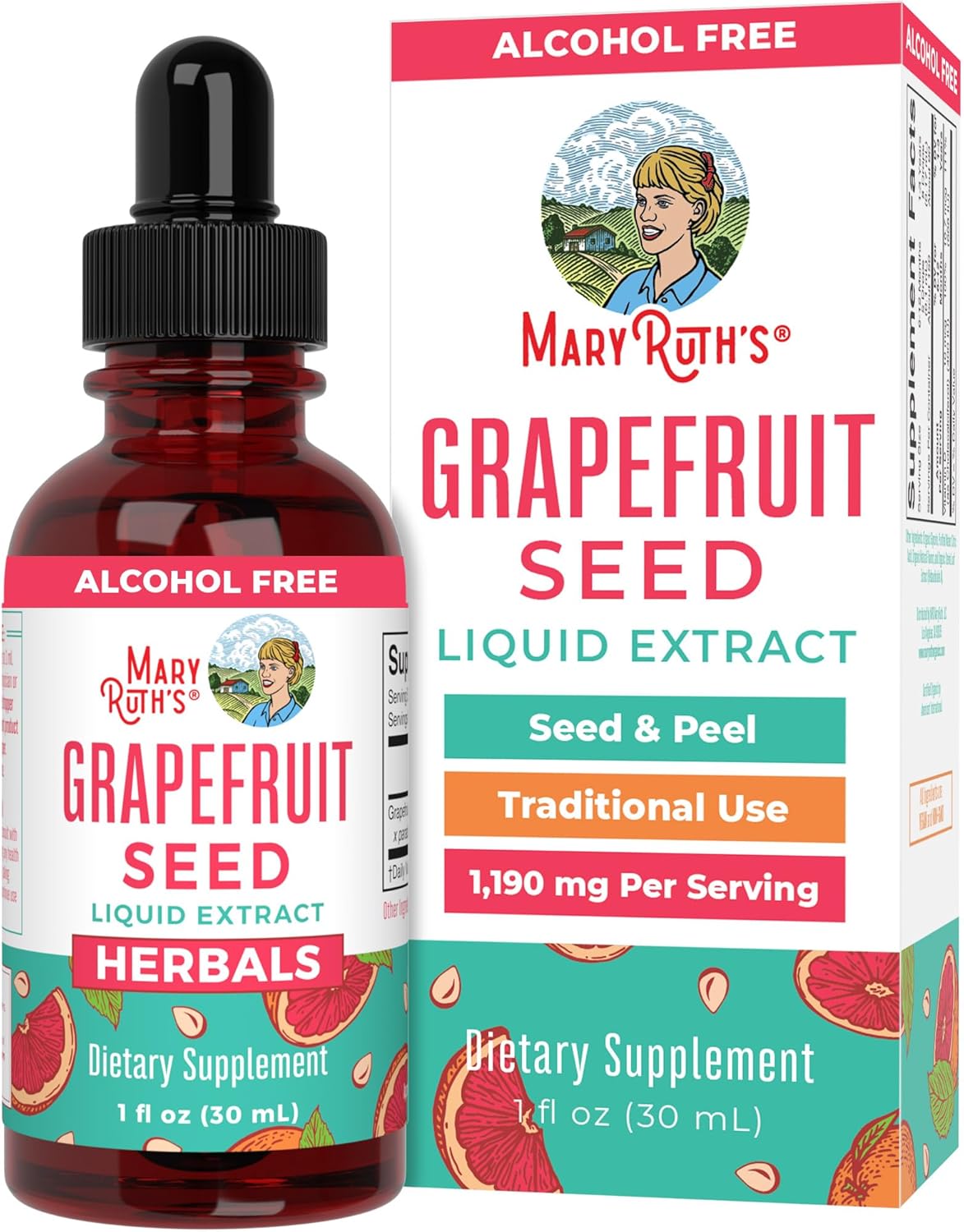 Mary Ruth Grapefruit Seed Drops, 1 oz Pack 24 Size 24 mo