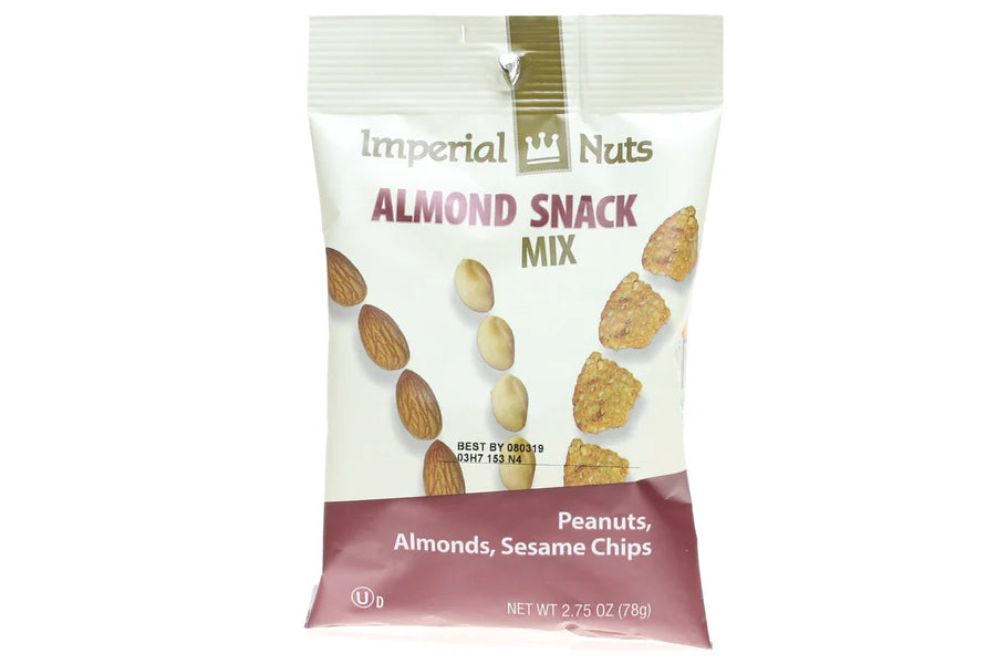 Almond Snack Mix Pack 18 Size 2.75