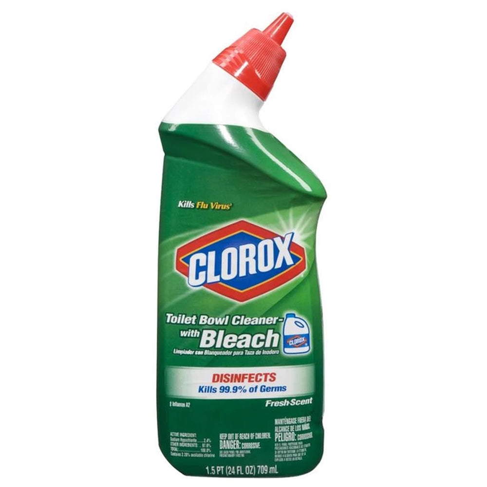 Clorox Toilet Bowl Disinfectant Cleaner w/Bleach & Fresh Scent 12/cs24 oz.