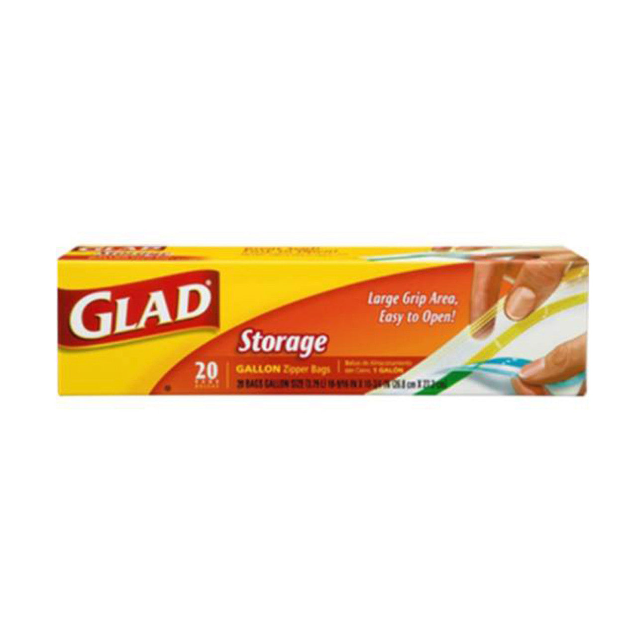 Glad Food Storage Bags With Zipper 12/20ct