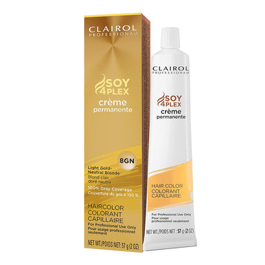 Clairol Creme Permanente 8GN Light Gold Neutral Blonde Pack 36