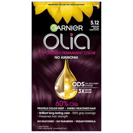 GARNIER HAIRCOLOR Garnier Olia Haircolor : OLIA MEDIUM ROYALAMETHYST 5.12 Pack 12