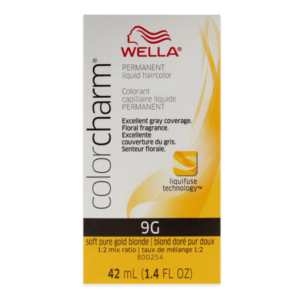 Wella Hair Color Permanent Liquid 9G Soft Pure Gold Blonde 1.4oz Pack 36