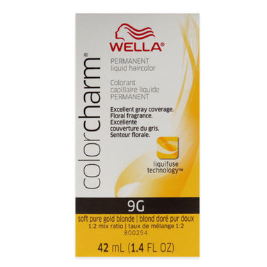 Wella Hair Color Permanent Liquid 9G Soft Pure Gold Blonde 1.4oz Pack 36