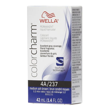 Wella Hair Color Permanent Liquid 237 4A Medium Ash Brown 1.4oz Pack 36