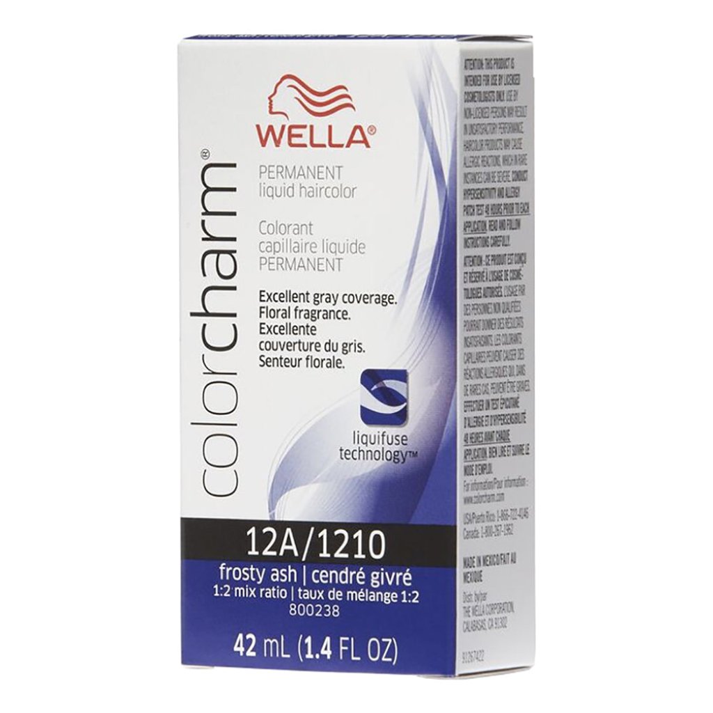 Wella Hair Color Permanent Liquid 1210 12A Frosty Ash 1.4oz Pack 36