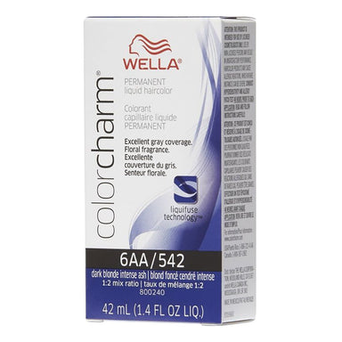 Wella Hair Color Permanent Liquid 542 6AA Ash Blonde 1.4oz Pack 36