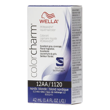 Wella Hair Color Permanent Liquid 1120 12AA Nordic Blonde 1.4oz Pack 36