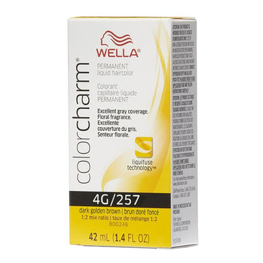 Wella Hair Color 4G/257 Dark Golden Brown 1.4oz Pack 36