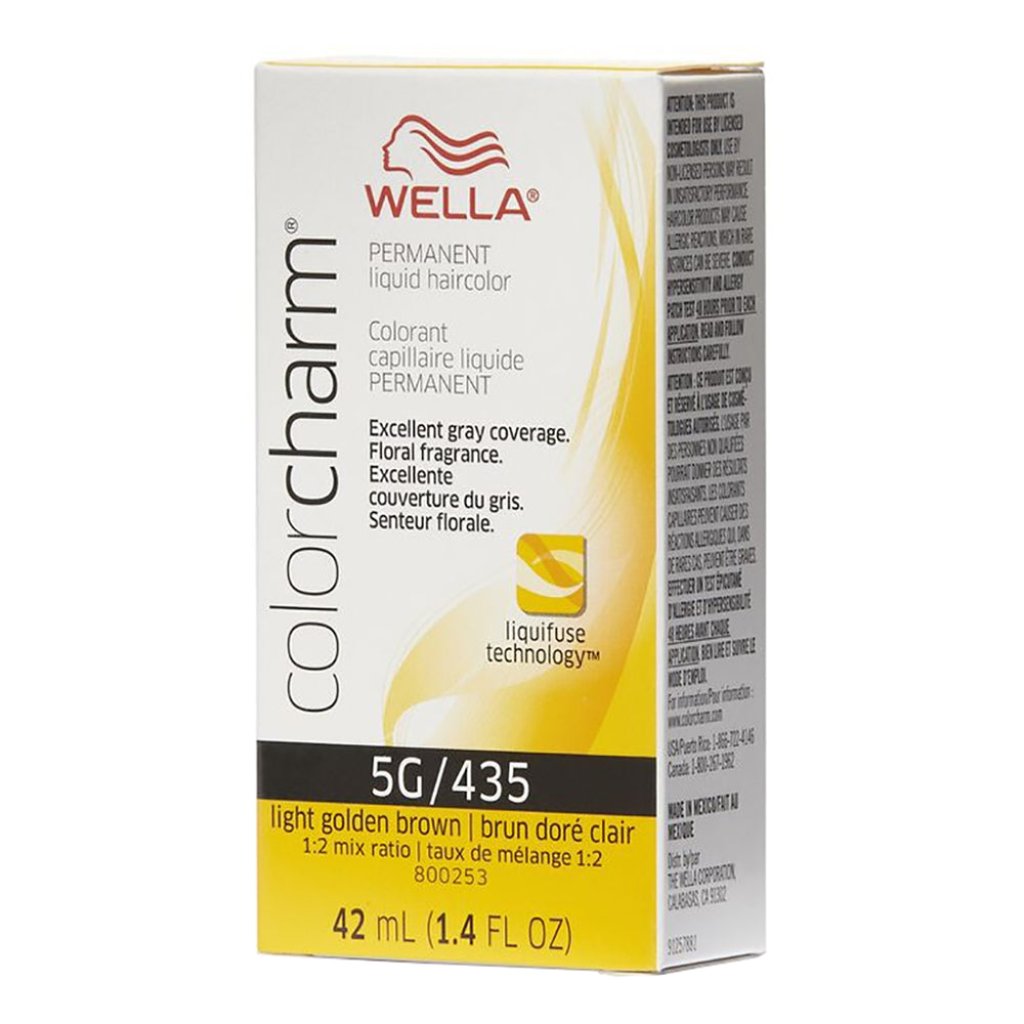 Wella Hair Color Permanent Liquid 435 5G Light Golden Brow 1.4oz Pack 36