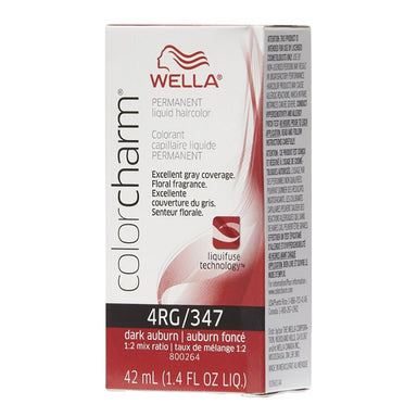 Wella Hair Color Permanent Liquid 4RG/347 Dark Auburn 1.4oz Pack 36