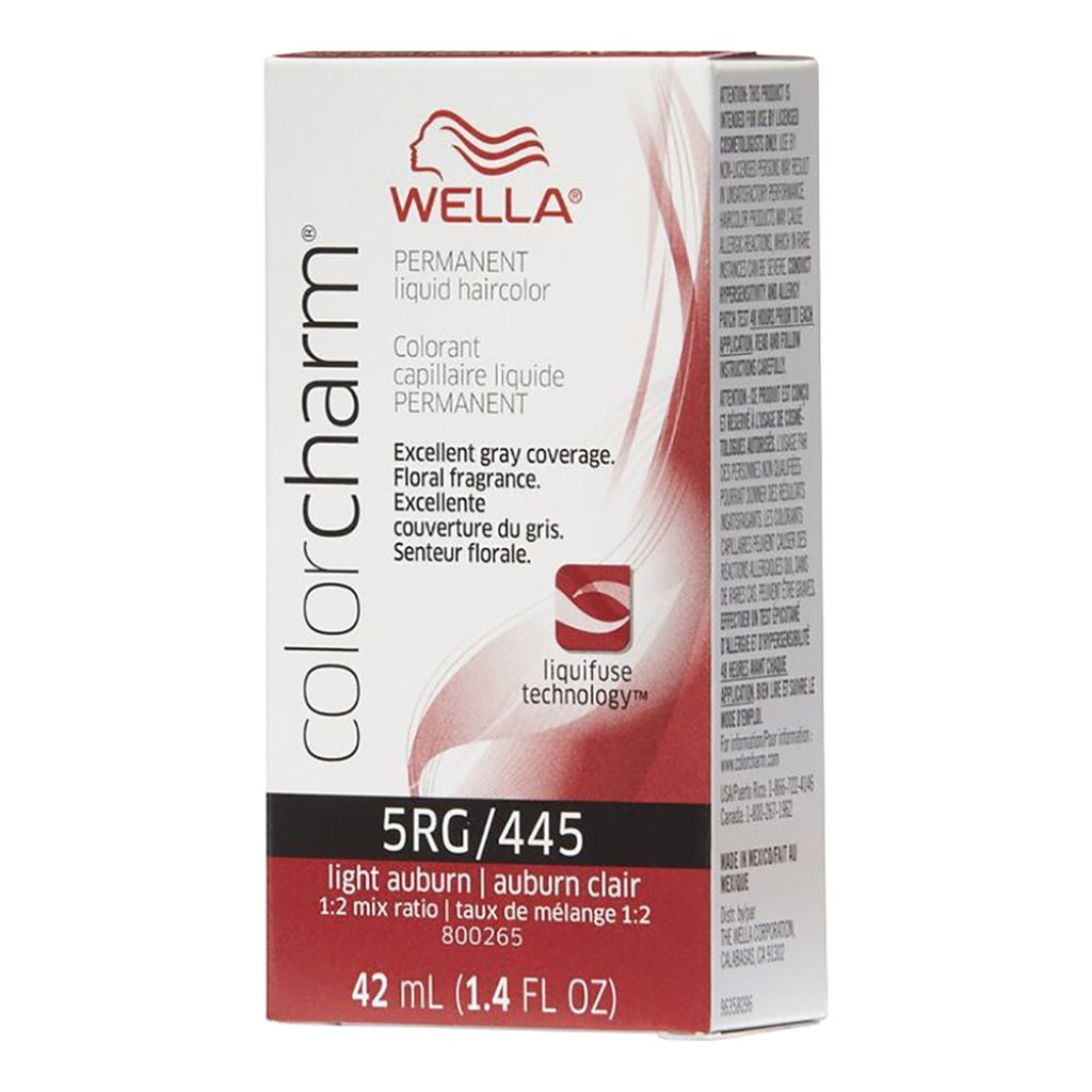 Wella Hair Color Permanent Liquid 445 5RG Light Auburn 1.4oz Pack 36