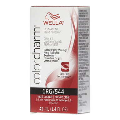 Wella Hair Color Permanent Liquid 544 6RG Light Copper 1.4oz Pack 36