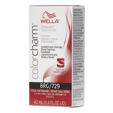 Wella Hair Color Permanent Liquid 729 8RG Titian Red Blonde 1.4oz Pack 36