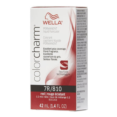 Wella Hair Color Permanent Liquid 810 7R Red Red Intensifier 1.4oz Pack 36