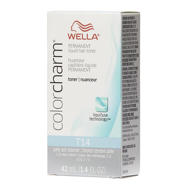 Wella Hair Color Permanent Toner T14 Pale Ash Blonde 1.4oz Pack 36