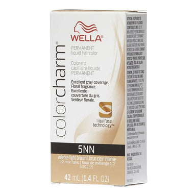 Wella Hair Color Permanent Liquid 5NN Intense Light Brown 1.4oz Pack 36