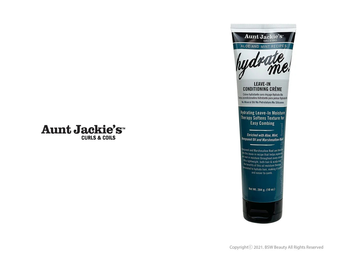 Aunt Jackie's Aloe and Mint Hydrate Me! Conditioning Crème Pack 6 Size 10 oz