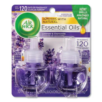 AIR WICK® Scented Oil - Vibrant Twin Refill Vanilla & Warm Caramel 6/(2x.67) oz.