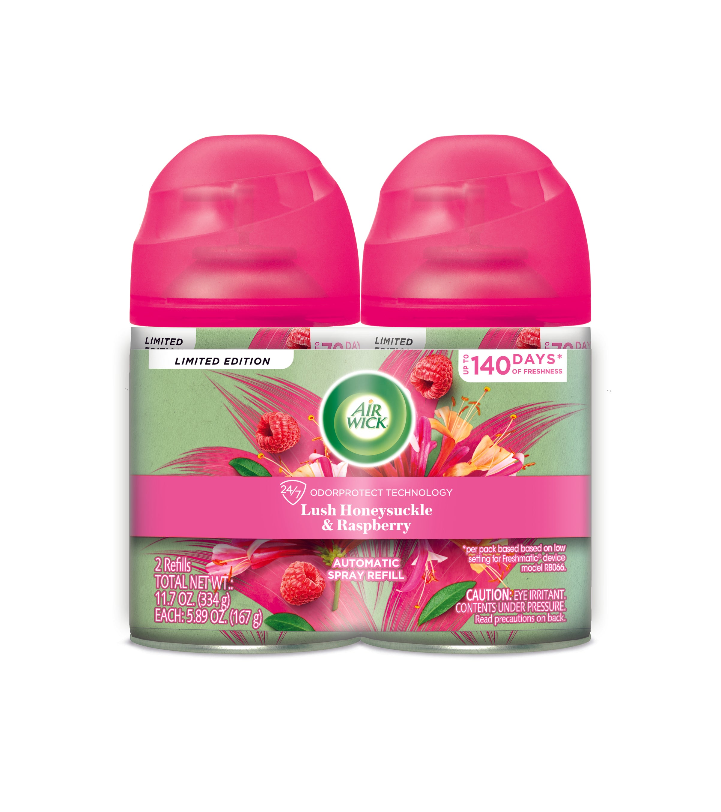 AIR WICK® FRESHMATIC® Ultra - Twin Refill Lush Honeysuckle & Raspberry 3/(2x5.89) oz.