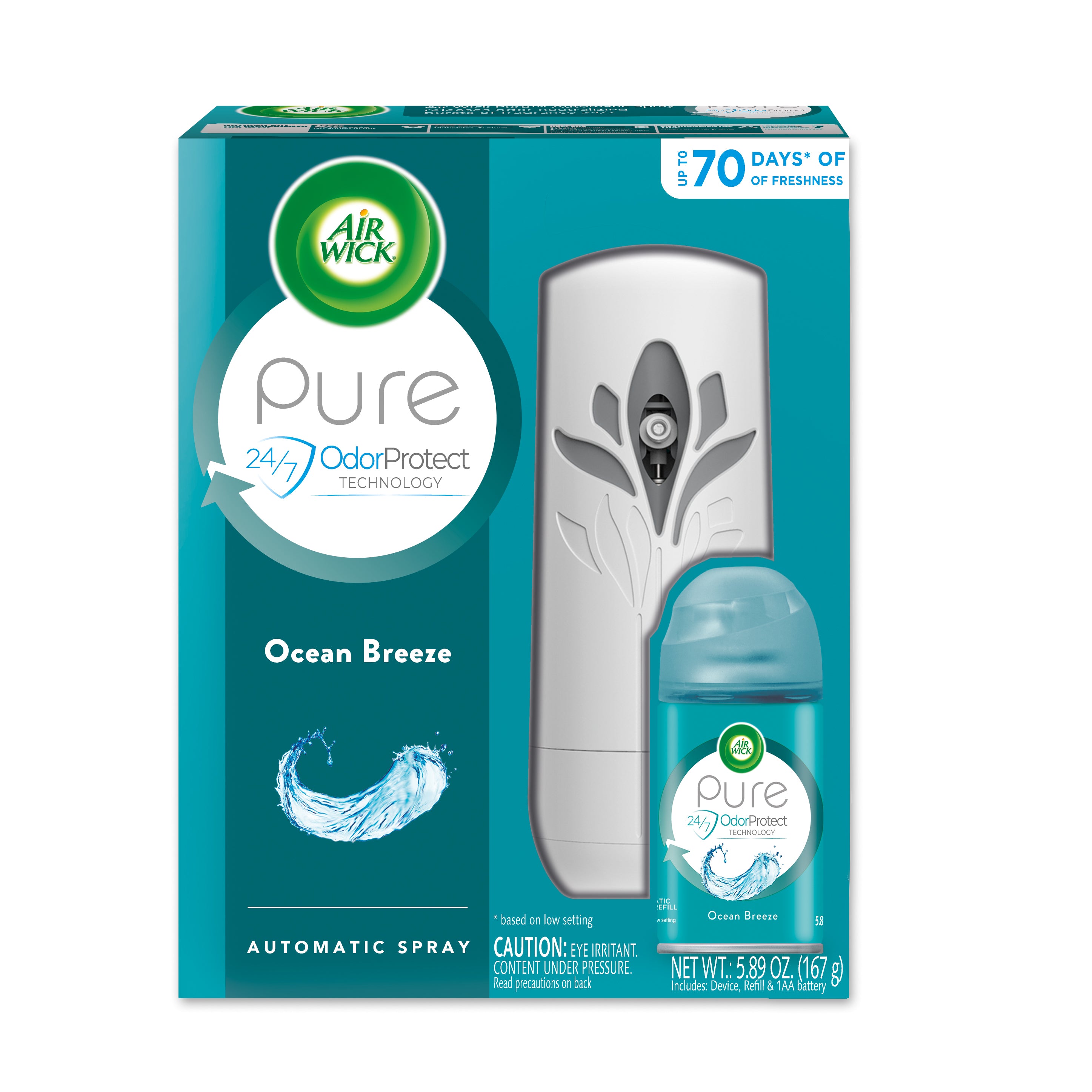 AIR WICK® FRESHMATIC® Ultra - Starter Kit Pure Ocean Breeze 4/1 ct.