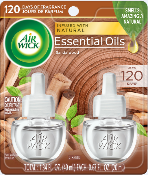 AIR WICK® Scented Oil - Twin Refill Sandalwood 6/(2x.67) oz.