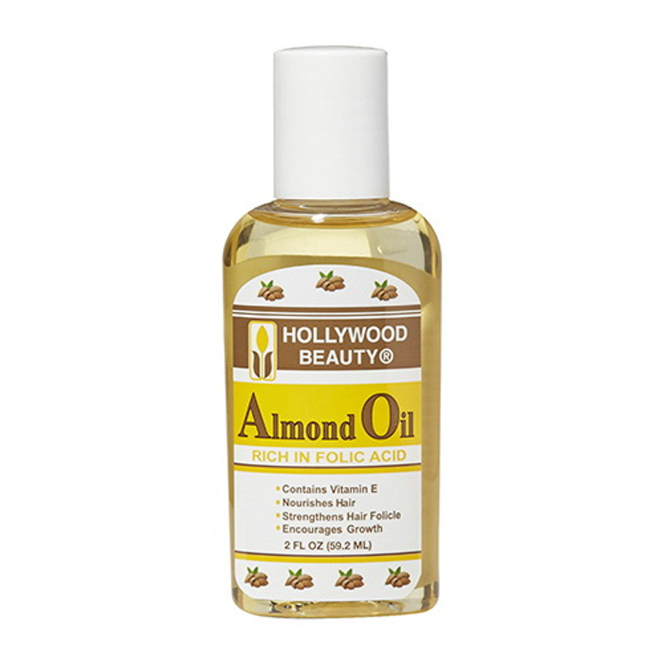 Hollywood Beauty Oils Almond Oil 2 Oz. 6 Pc. Display Cs/72