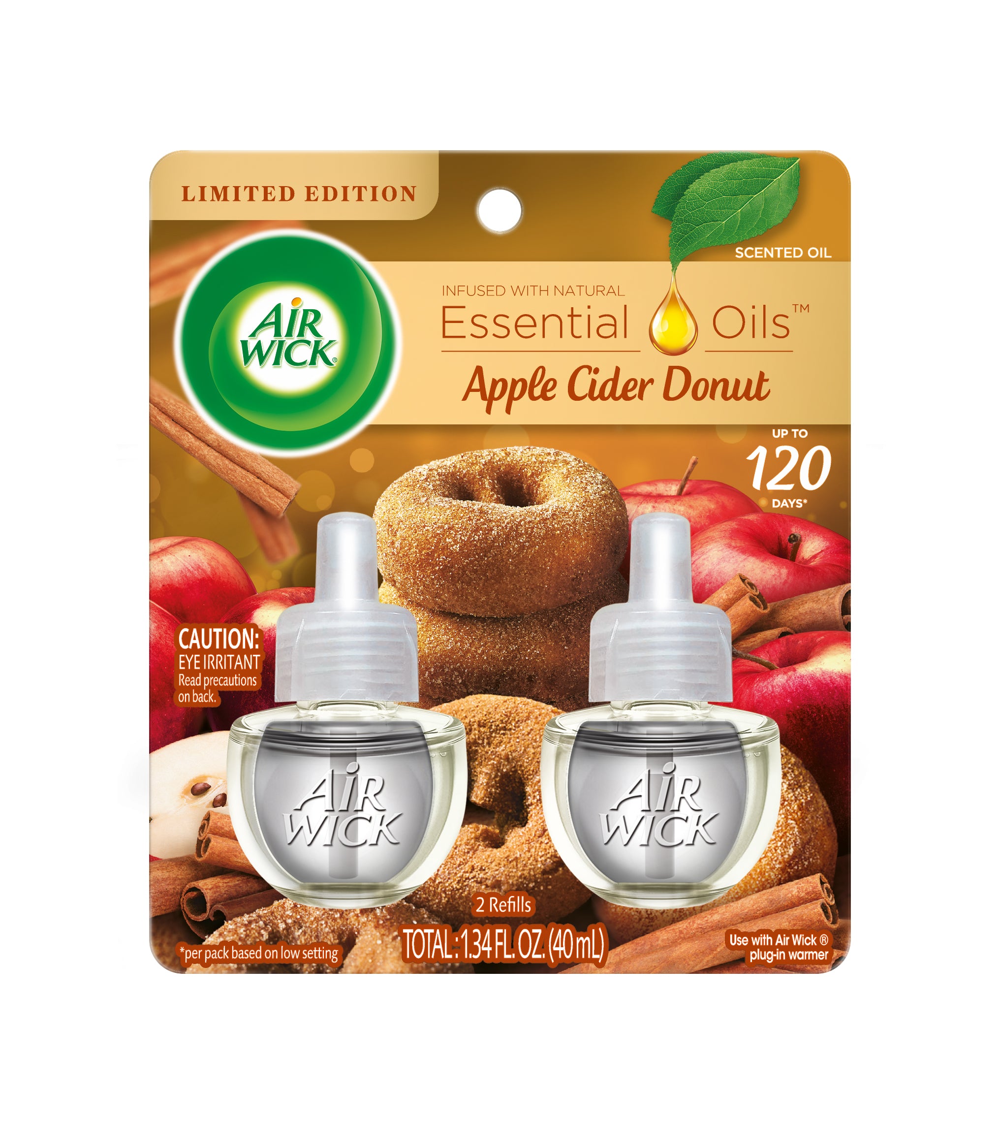 AIR WICK® Scented Oil - Twin Refill Apple Cider Donut 6/(2x.67) oz. Falliday