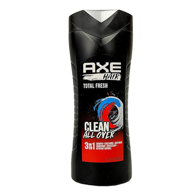 AXE Hair 3 in 1 Total Fresh Shampoo + Conditioner + Body Wash Pack 4 16oz