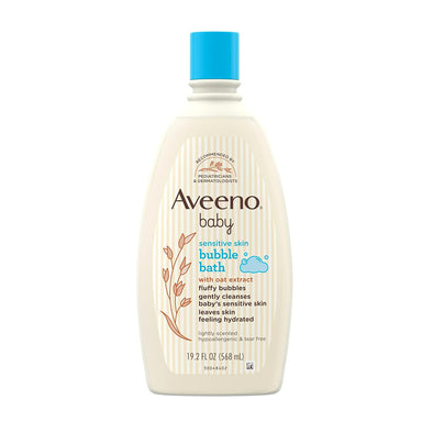 Aveeno Baby Sensitive Skin Bubble Bath Pack 12 Size 19.2oz