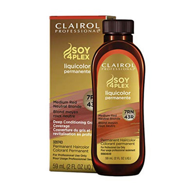 Clairol Permanent Liquicolor 7RN-43R Med Red Neutral Blonde Pack 72