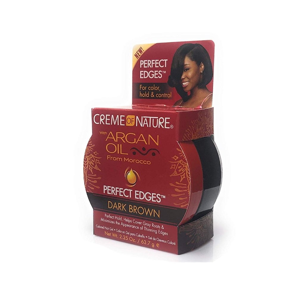 Creme of Nature Perfect Edges with Argan Oil Dark Brown 2.25oz Pack 6