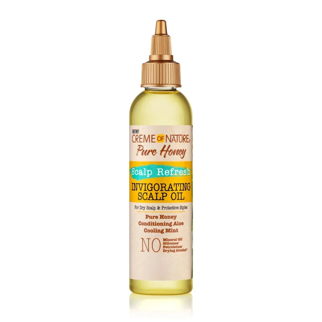 Creme of Nature Pure Honey Scalp Refresh Invigorating Scalp Oil 4oz Pack 1