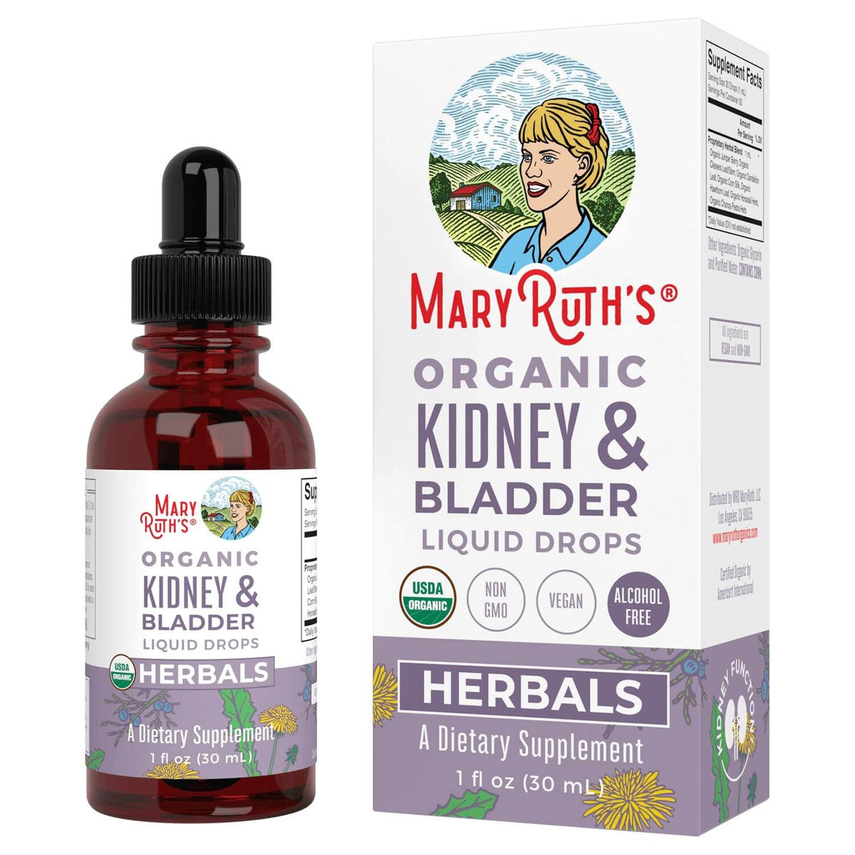 Mary Ruth Kidney & Bladder Drops, 1 oz Pack 144 Size 24 mo