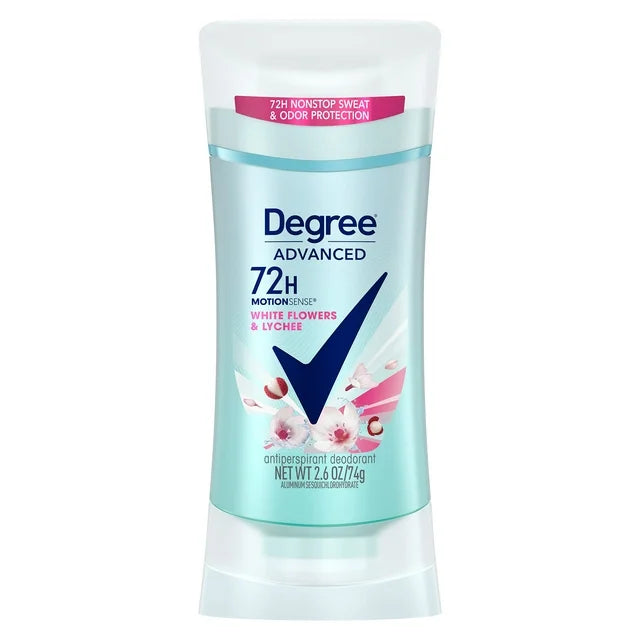 Degree For Women AP ADV WHT FLWRS+LYCH 12p 2.6z Pack 12